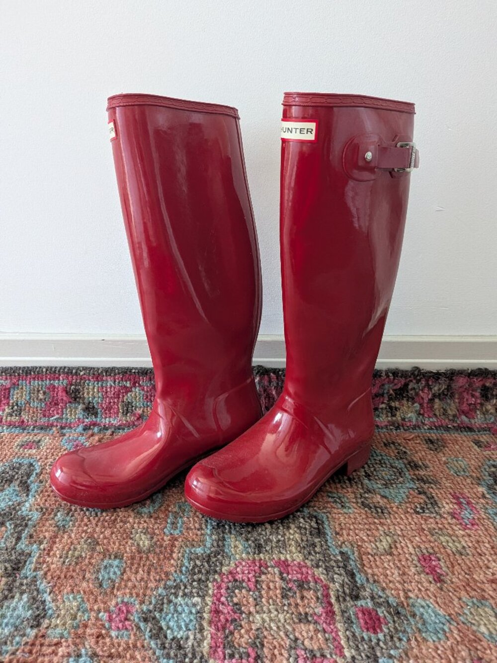 Red Hunter Rainboots Tall - Picture 3 of 5